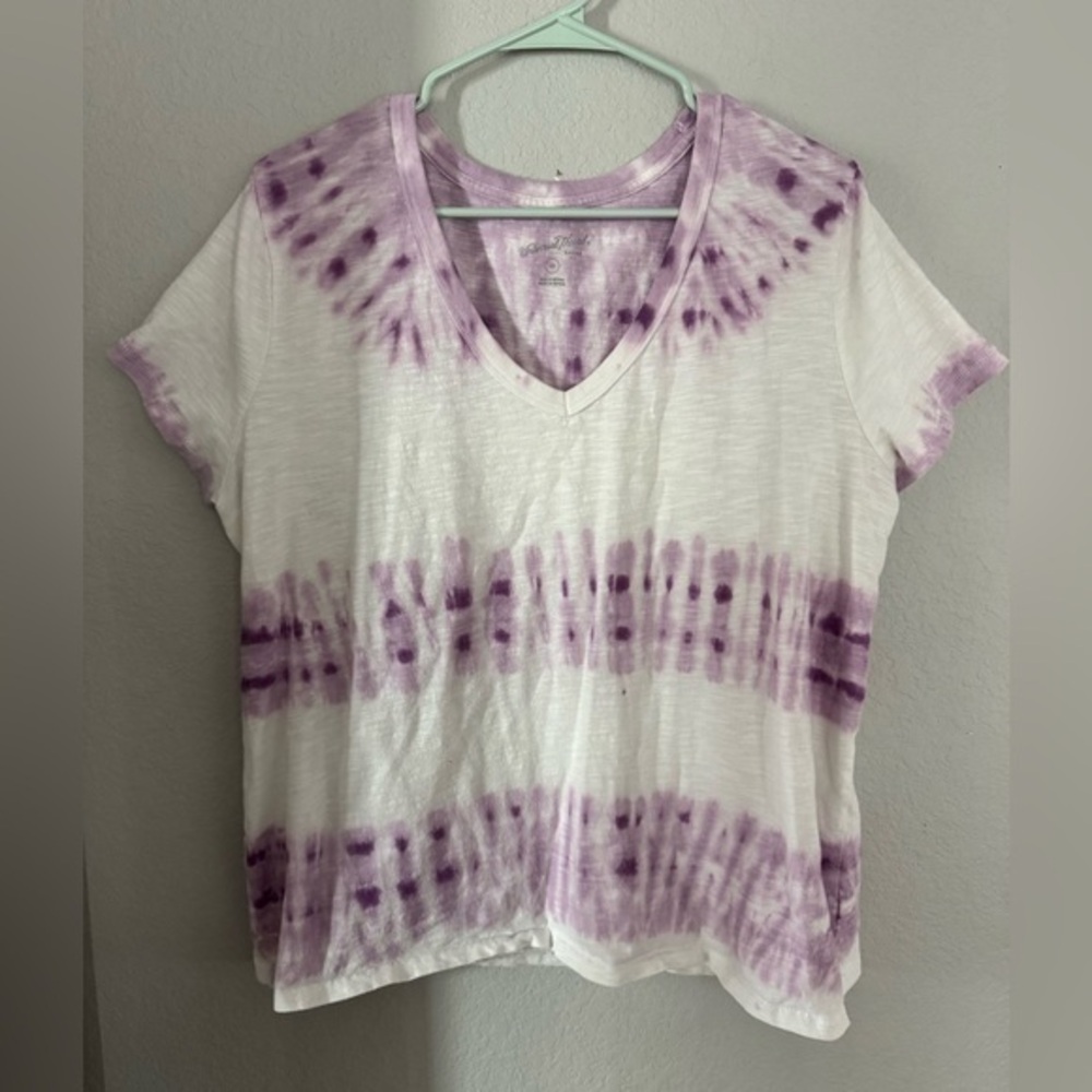 Universal Thread Tie Dye Purple White T-Shirt XXL
